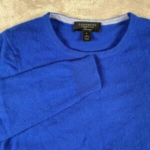 Charter Club Sweater Women's S Blue 100% Cashmere Luxury